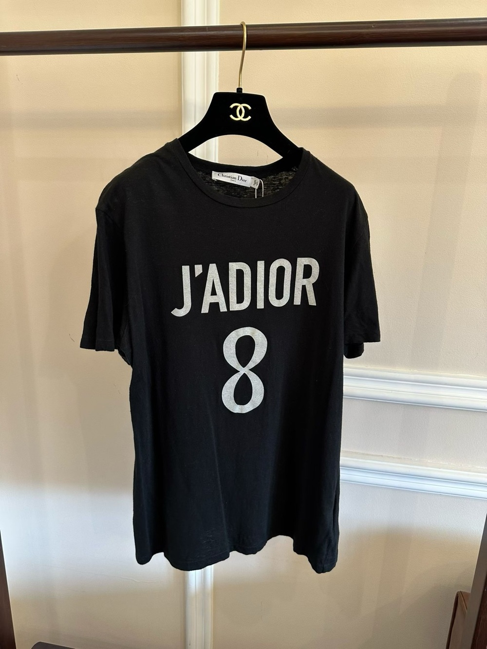 Dior Black J'ADIOR 8 Graphic Short Sleeve Tee